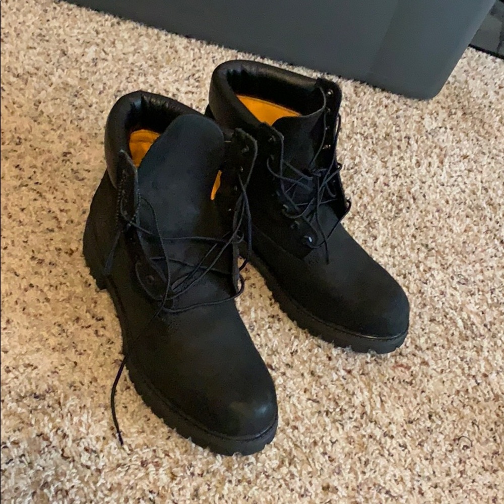 Men’s Black Timberland Construction boots